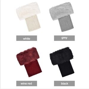 4 pairs Faux Fur Boot Toppers